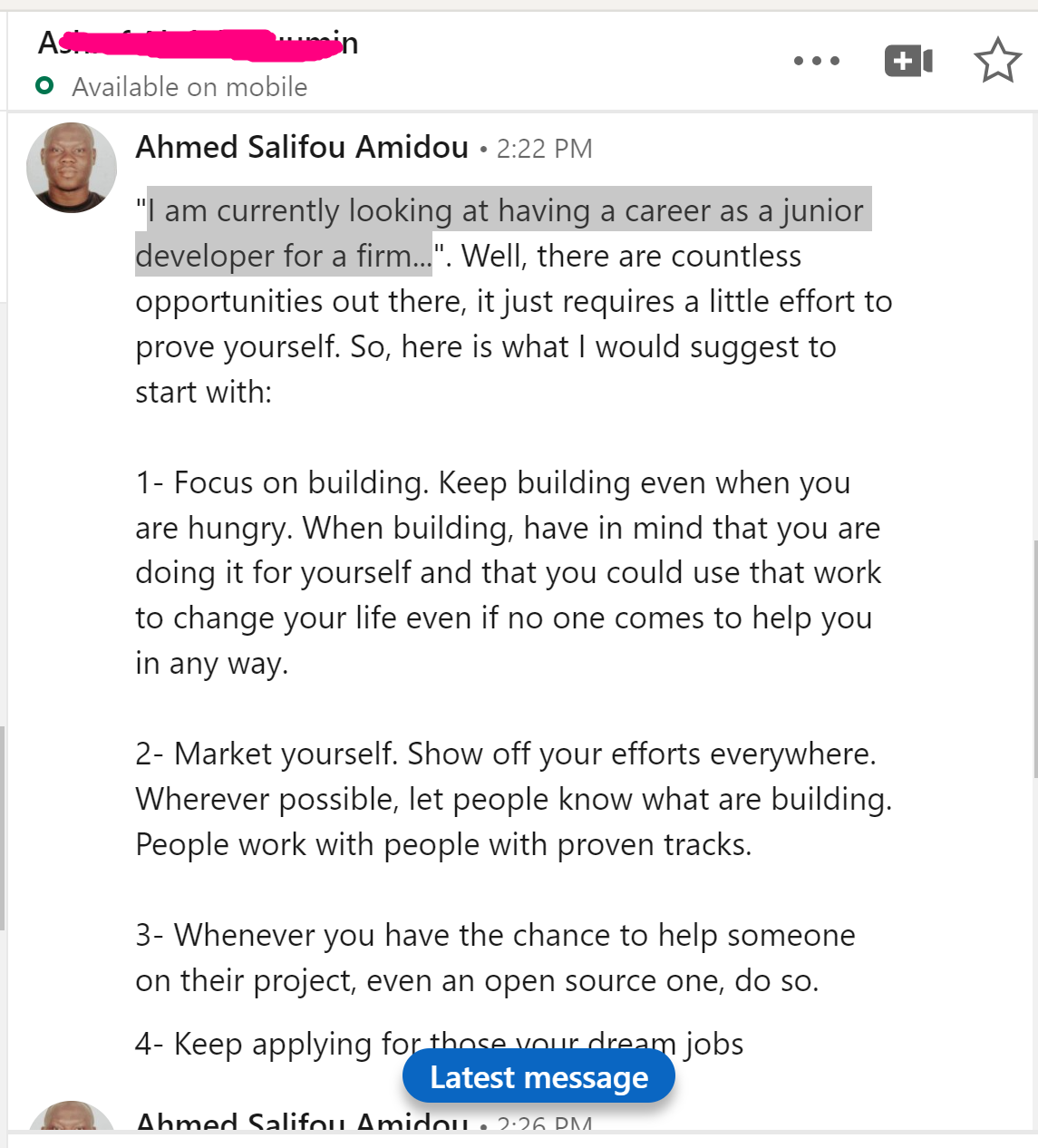 developer career  2024
