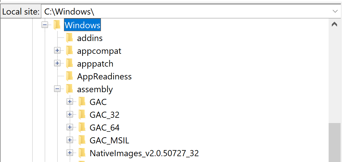 Image of folder and subfolder