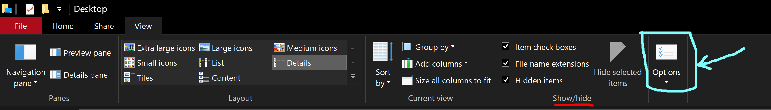 options icon